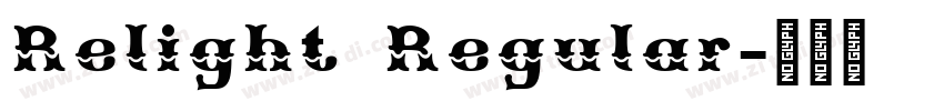 Relight Regular字体转换